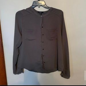 Button up olive green shirt